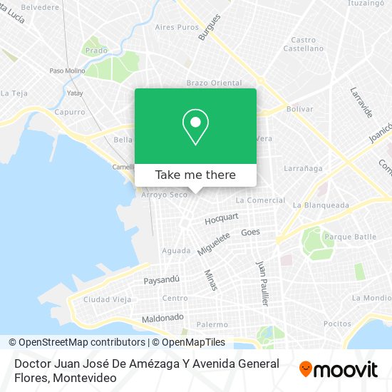 Doctor Juan José De Amézaga Y Avenida General Flores map