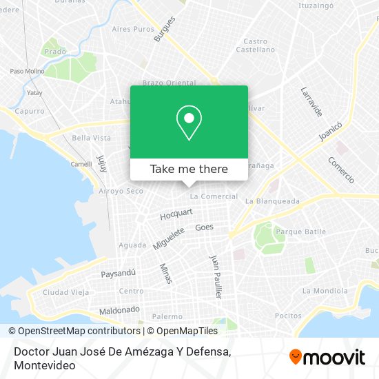 Doctor Juan José De Amézaga Y Defensa map