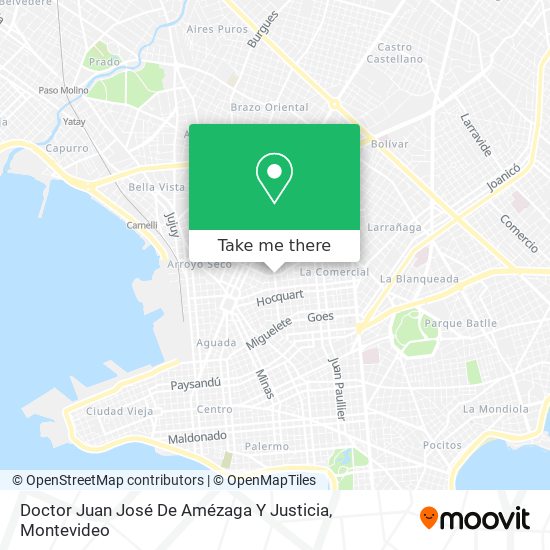 Doctor Juan José De Amézaga Y Justicia map