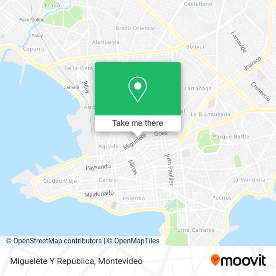 Mapa de Miguelete Y República