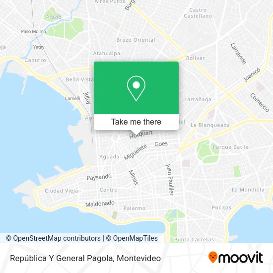 Mapa de República Y General Pagola