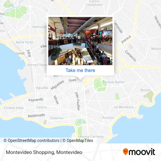 Montevideo Shopping map