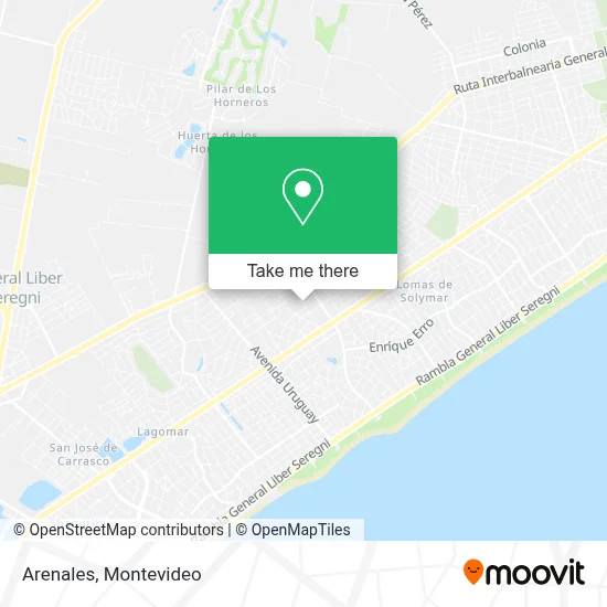 Arenales map