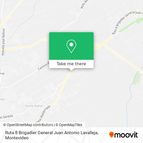 Ruta 8 Brigadier General Juan Antonio Lavalleja map