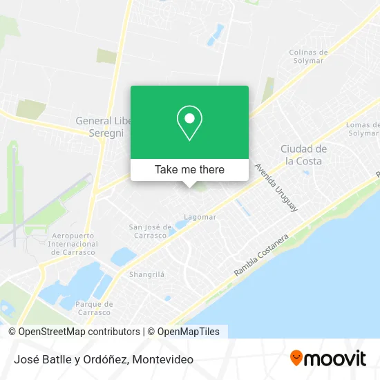 Mapa de José Batlle y Ordóñez