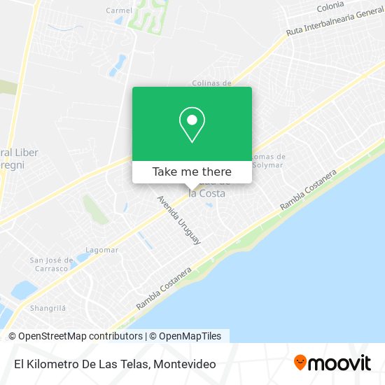 El Kilometro De Las Telas map