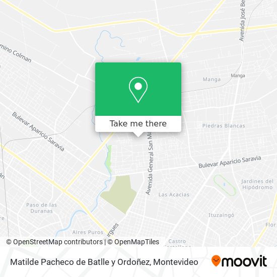 Matilde Pacheco de Batlle y Ordoñez map