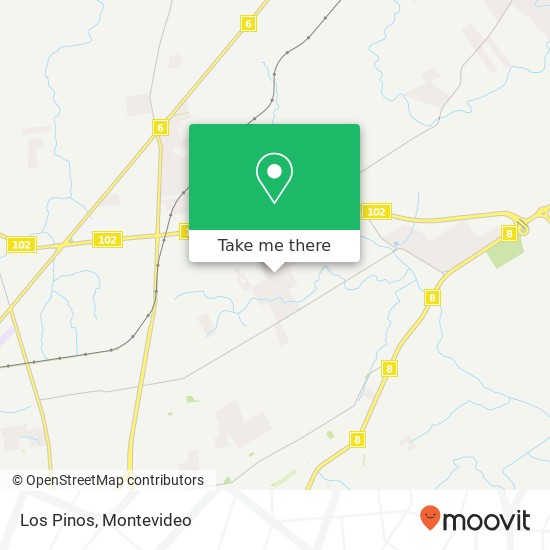 Los Pinos map