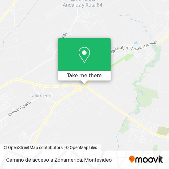 Mapa de Camino de acceso a Zonamerica