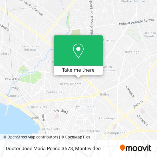 Doctor Jose Maria Penco 3578 map