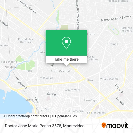 Doctor Jose Maria Penco 3578 map