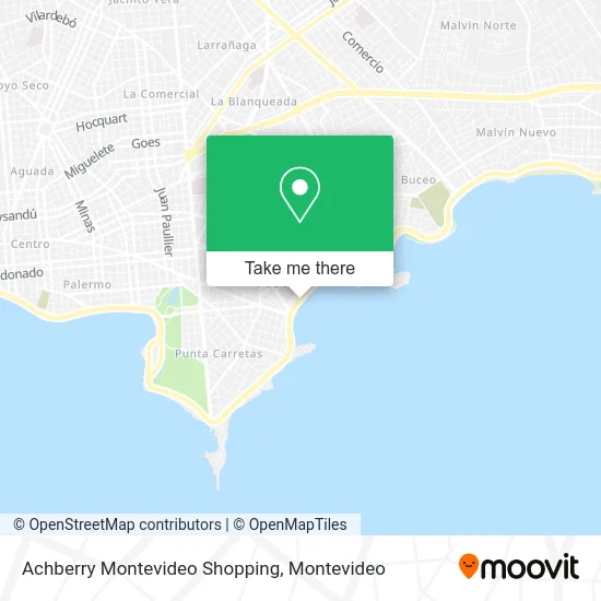 Achberry Montevideo Shopping map