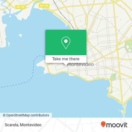 Scarela, Bacacay Ciudad Vieja, Montevideo, 11000 map