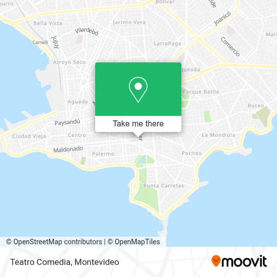 Teatro Comedia map