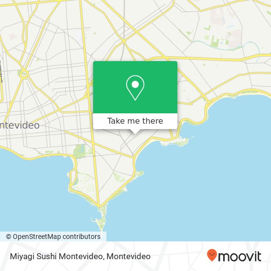 Miyagi Sushi Montevideo, Gabriel Pereira Pocitos, Montevideo, 11300 map