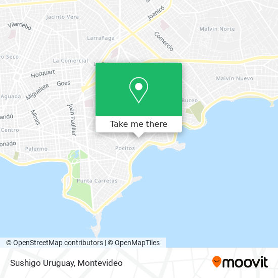 Sushigo Uruguay map