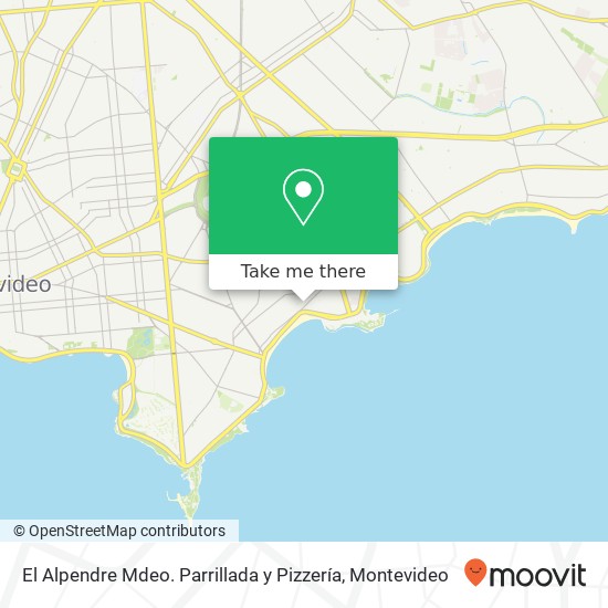 Mapa de El Alpendre Mdeo. Parrillada y Pizzería, 3284 Echevarriarza Pocitos, Montevideo, 11300