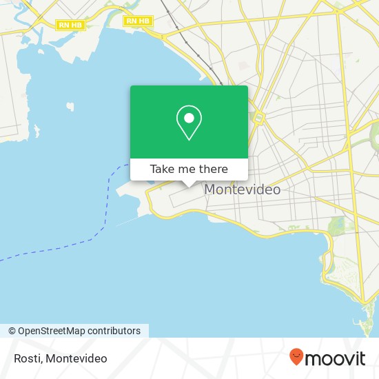 Rosti, Ituzaingó Ciudad Vieja, Montevideo, 11000 map