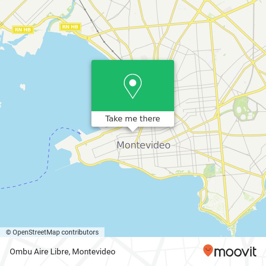 Ombu Aire Libre, Julio Herrera y Obes Centro, Montevideo, 11100 map