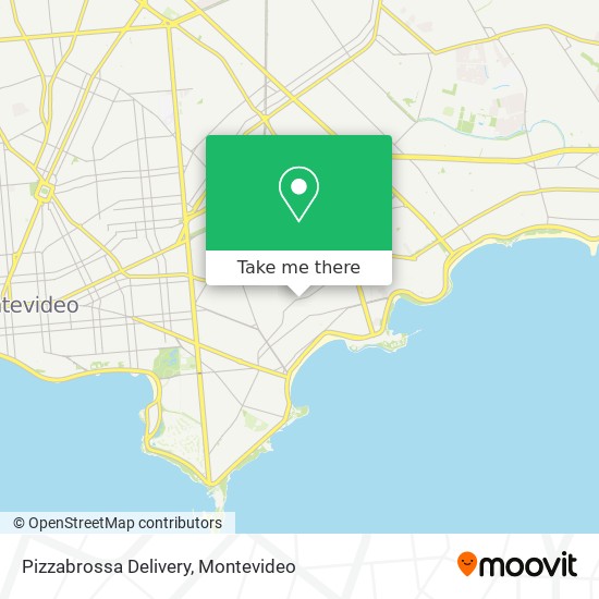 Pizzabrossa Delivery map