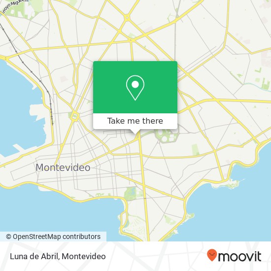 Luna de Abril, Doctor Mario Cassinoni Tres Cruces, Montevideo, 11200 map