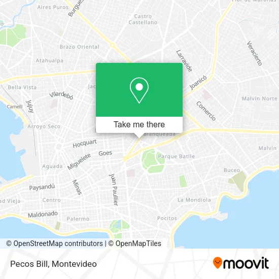 Mapa de Pecos Bill