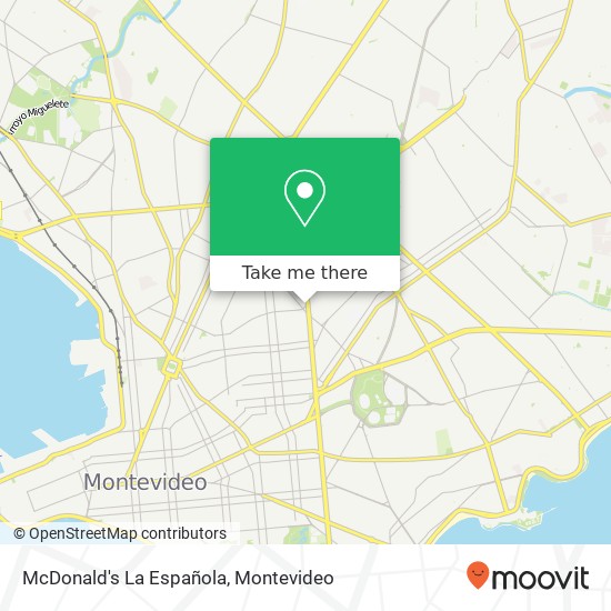 McDonald's La Española, Cunapiru Jacinto Vera, Montevideo, 11800 map