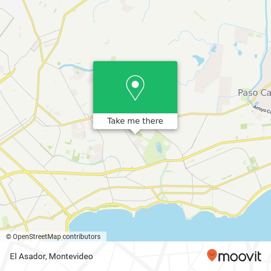 El Asador, Las Canteras, Montevideo, 11400 map