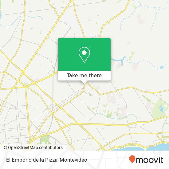 Mapa de El Emporio de la Pizza, General José Villagrán Unión, Montevideo, 12000