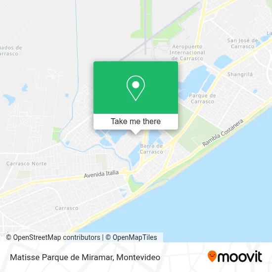Matisse Parque de Miramar map