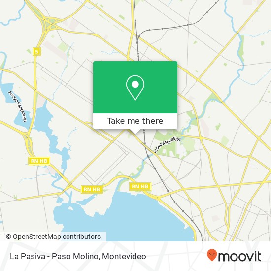 La Pasiva - Paso Molino, Mariano Sagasta Belvedere, Montevideo, 11900 map