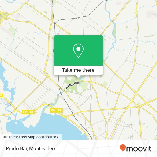Mapa de Prado Bar, Ramón Cáceres Paso de las Duranas, Montevideo, 12900