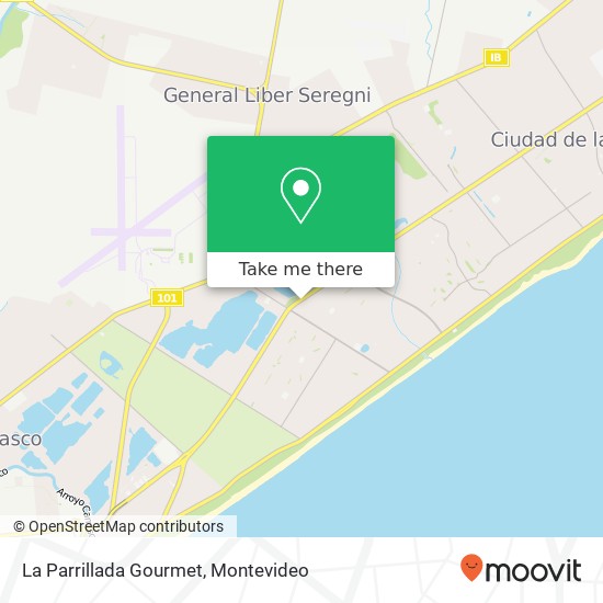 Mapa de La Parrillada Gourmet, Avenida Ingeniero Luis Giannattasio Shangrilá, Canelones, 15001