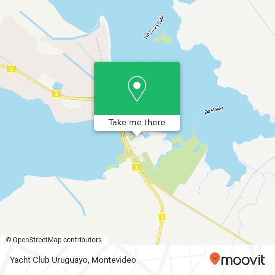 Yacht Club Uruguayo, La Guardia Paso de la Arena, Montevideo, 12600 map