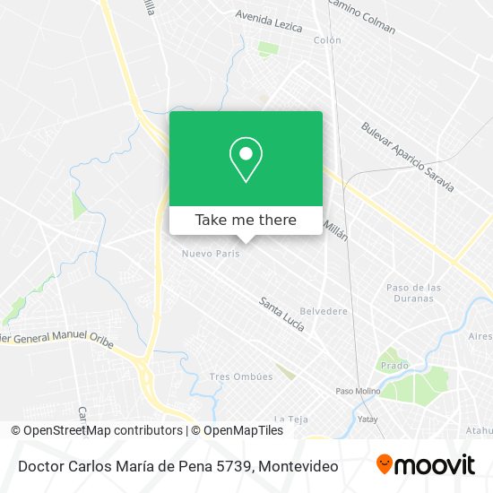 Doctor Carlos María de Pena 5739 map