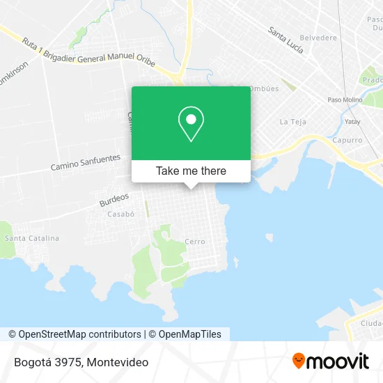 Bogotá 3975 map