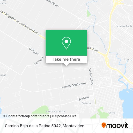 Mapa de Camino Bajo de la Petisa 5042