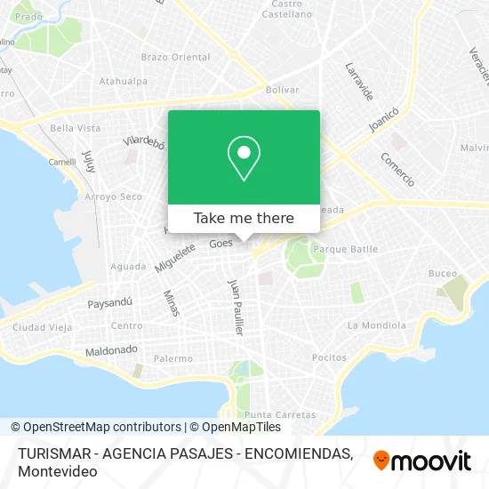 TURISMAR - AGENCIA PASAJES - ENCOMIENDAS map