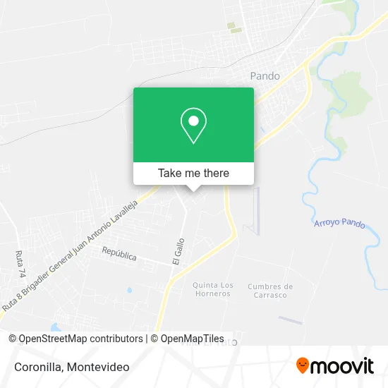 Coronilla map