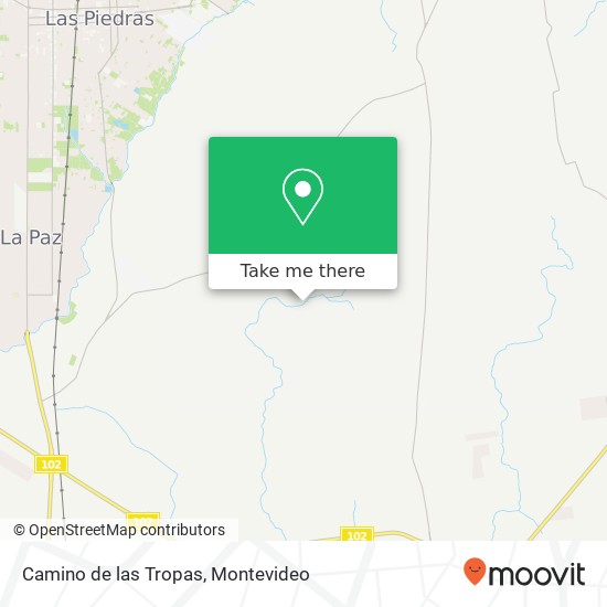 Camino de las Tropas map