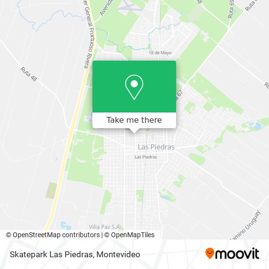 Mapa de Skatepark Las Piedras