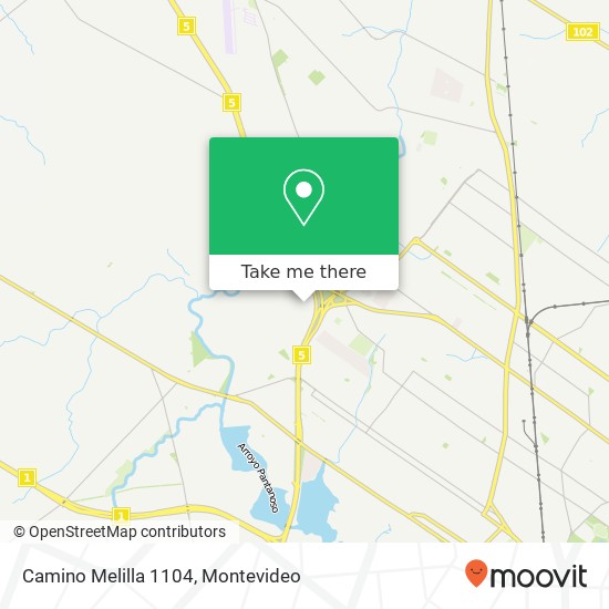 Camino Melilla 1104 map