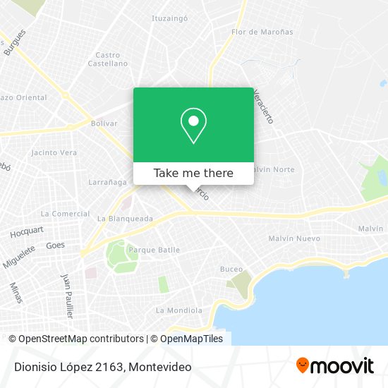 Dionisio López 2163 map