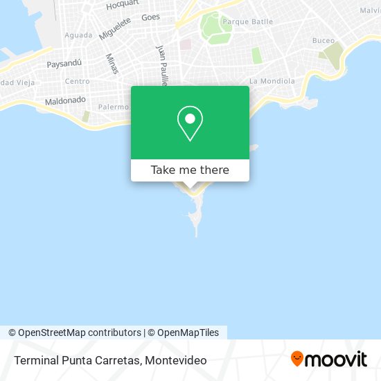 Terminal Punta Carretas map