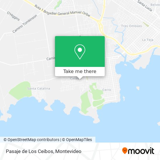 Pasaje de Los Ceibos map