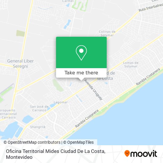 Oficina Territorial Mides Ciudad De La Costa map