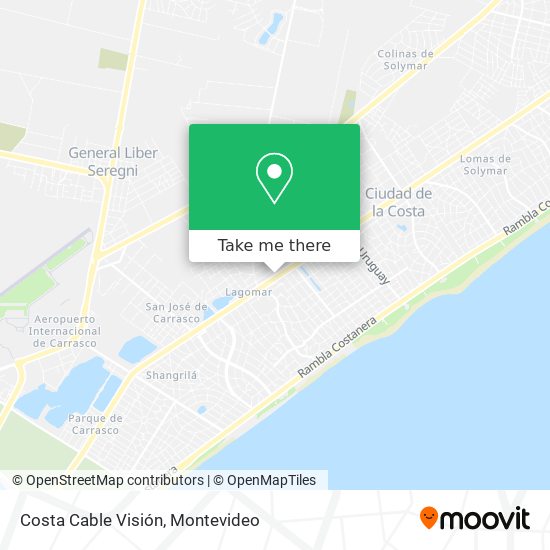 Costa Cable Visión map