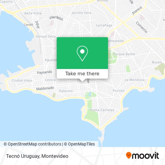 Tecnó Uruguay map