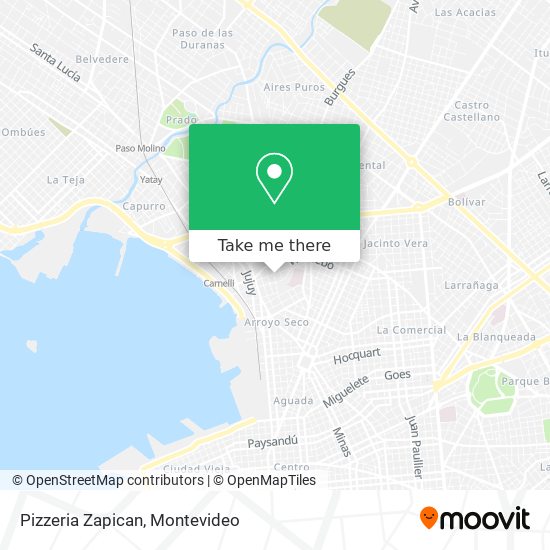 Pizzeria Zapican map