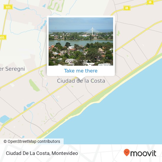 Ciudad De La Costa map